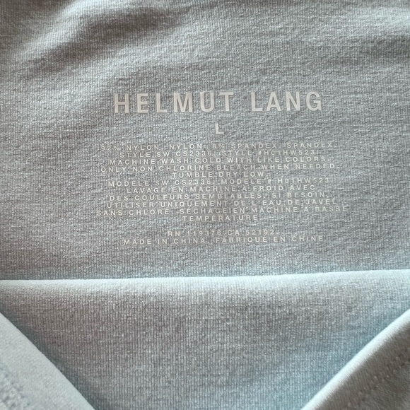 Helmut Lang off-shoulder fitted t-shirt - Picture 3 of 3